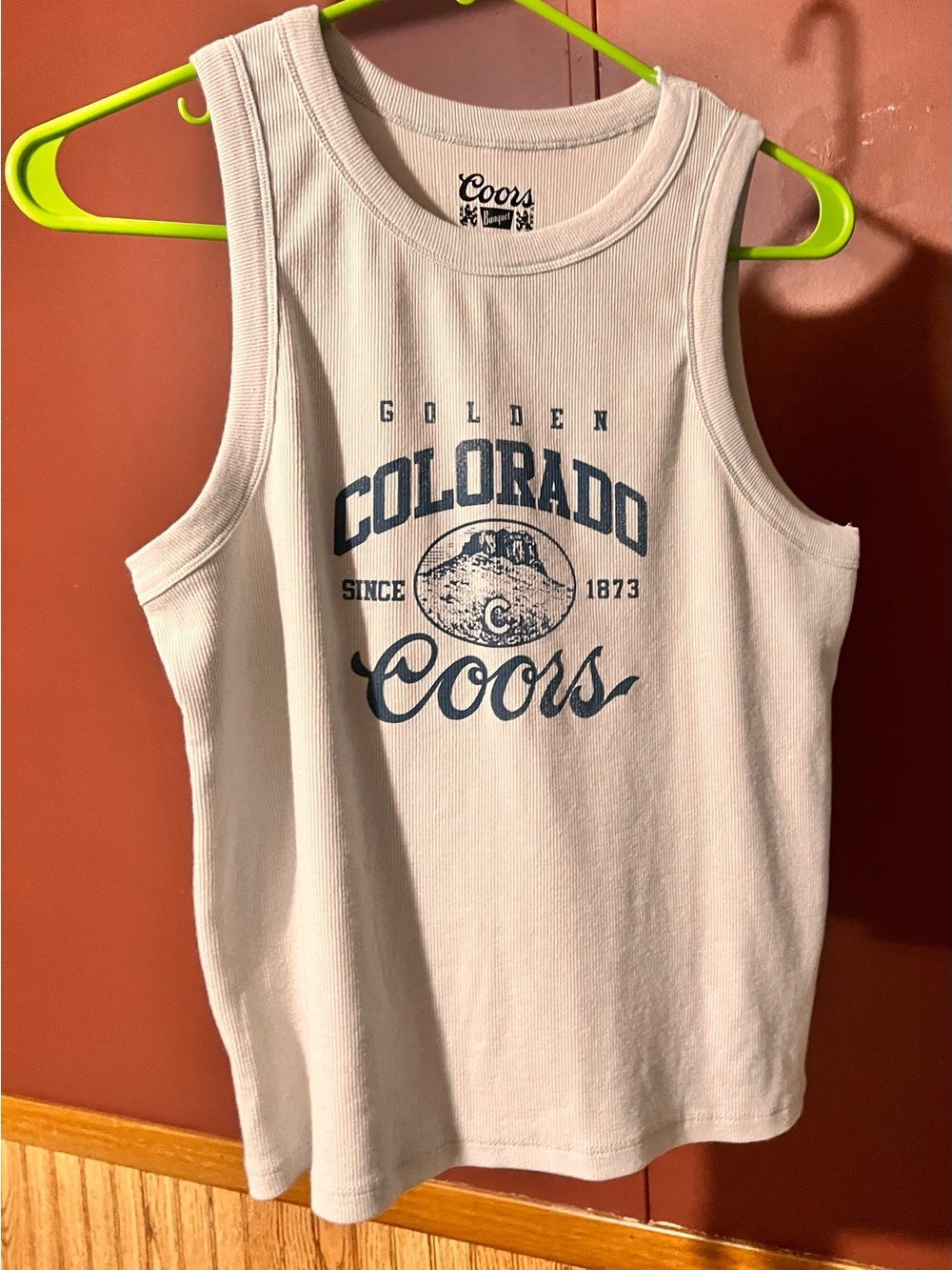 Coors Colorado White Graphic Crop Tank